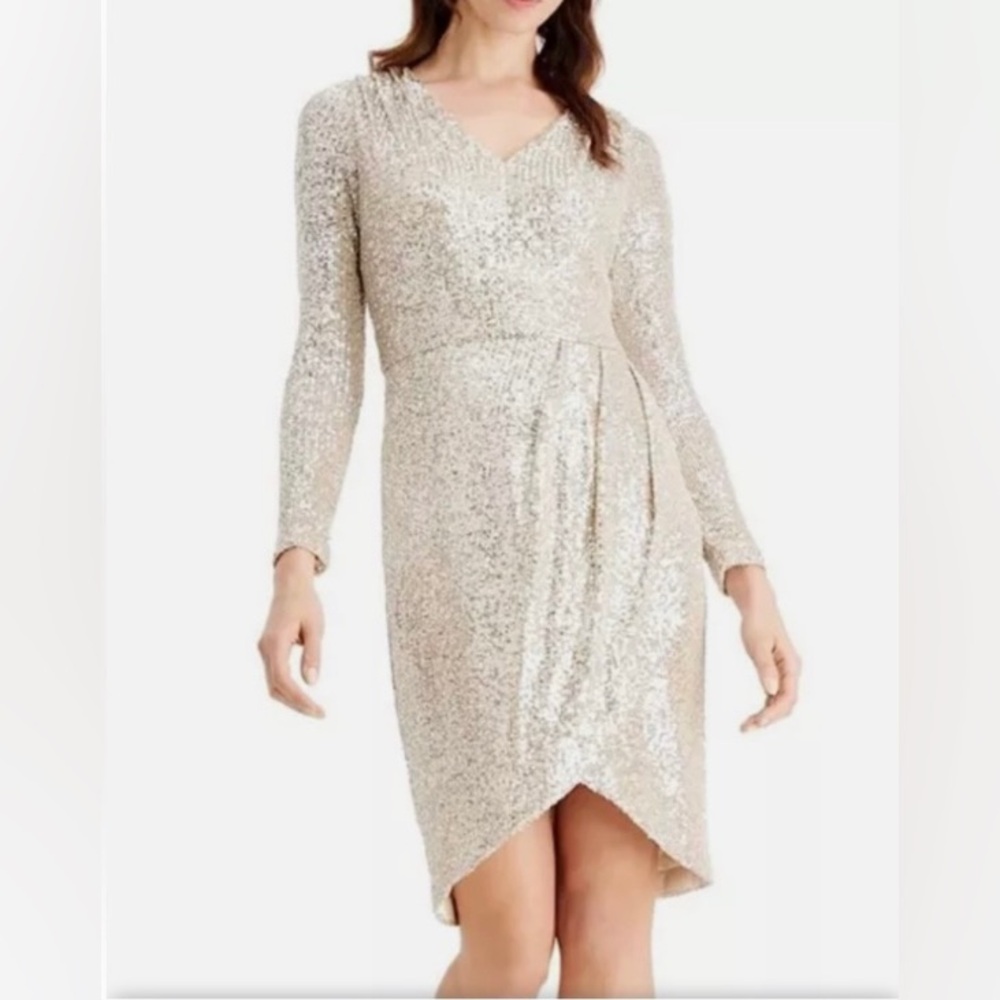 NWT - Calvin Klein Knee Length Sequin Cocktail Dress - Women’s Size 10 - Picture 12 of 13